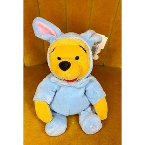 DISNEY EASTER BUNNY POOH - 1999 - Mini Bean Bag 8" - NWT Pooh Plush Mouseketoys